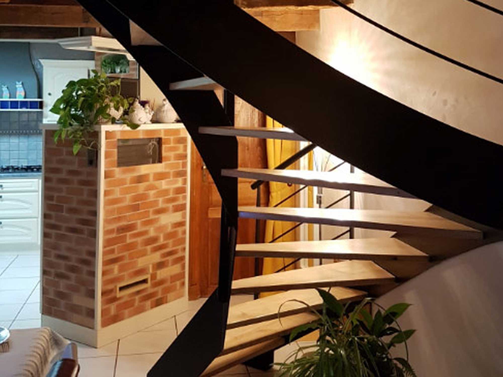 escalier limons lateraux