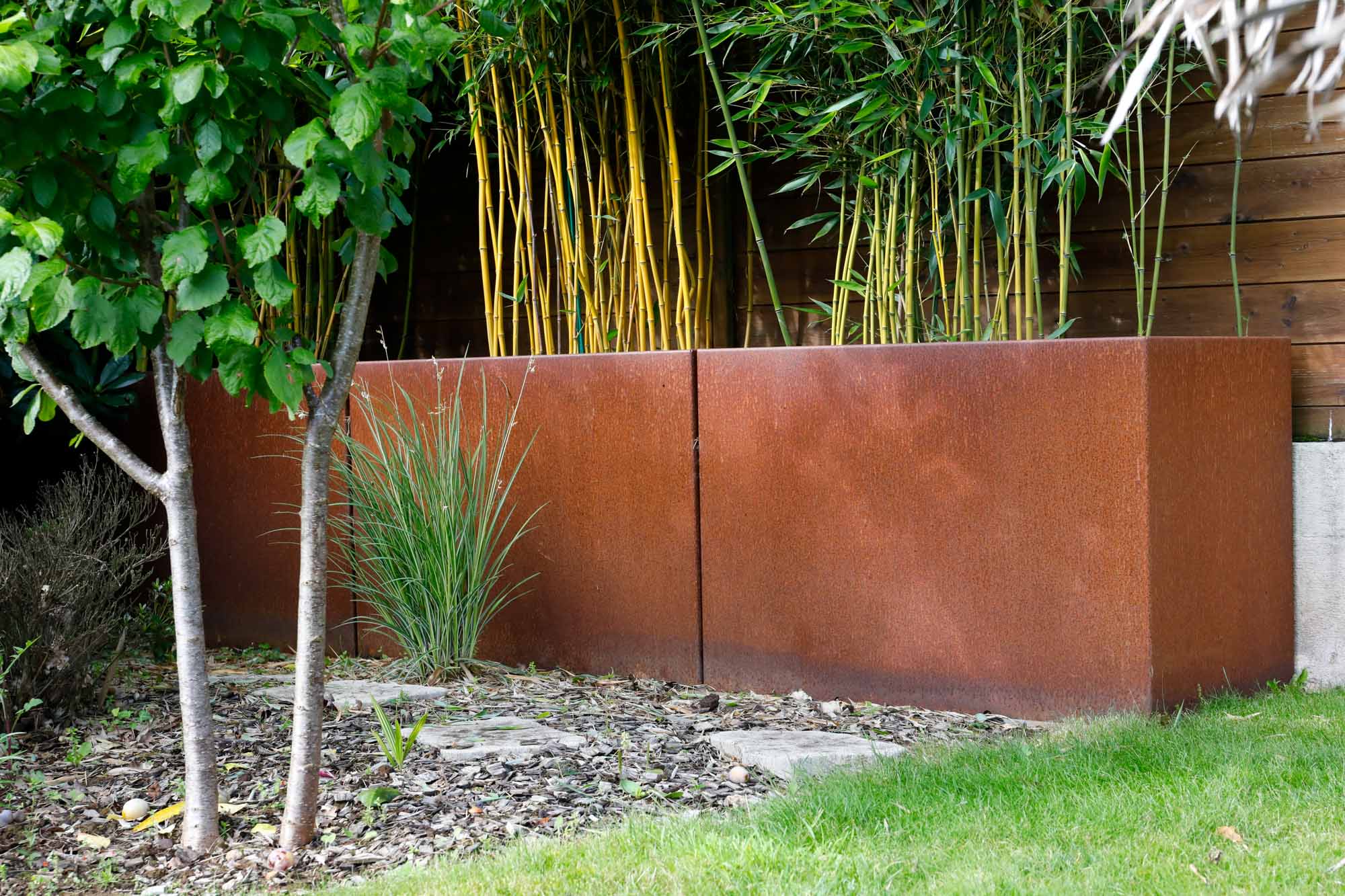 jardinière corten